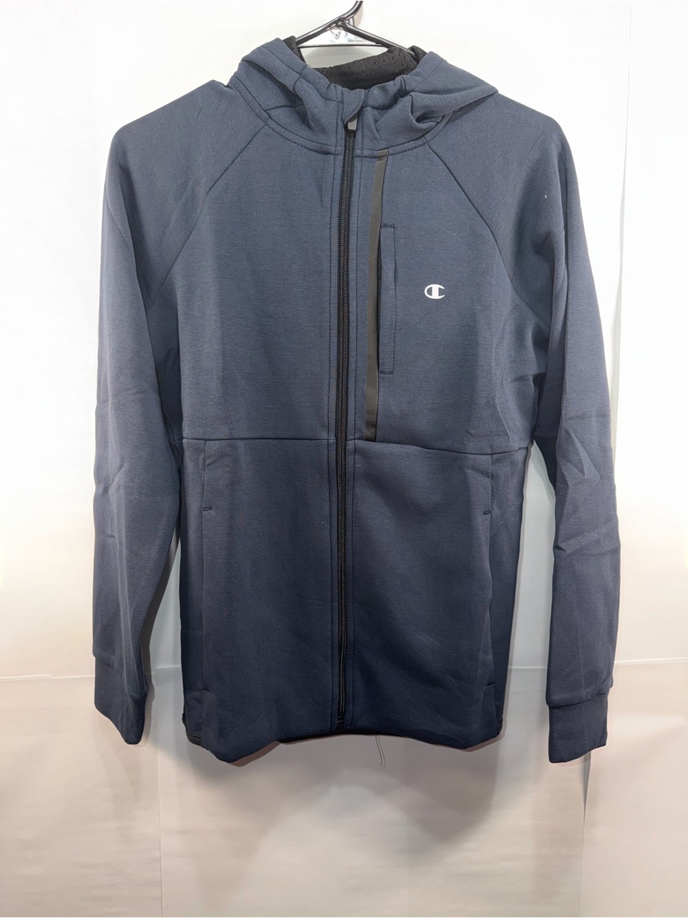Champion Men's Navy Hooded Full-Zip Performance Jacket